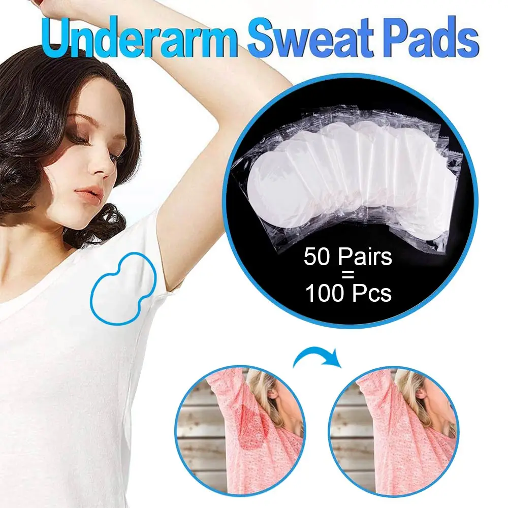 

100/200/300/400pcs Underarm Sweat Pads Armpit Stickers Anti Sweat Pads Summer Antitranspirant Absorbs Deodorant For Women