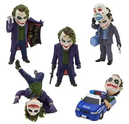 

Batman The Dark Knight The Joker Mini PVC Figures Collection Toys 5pcs/set