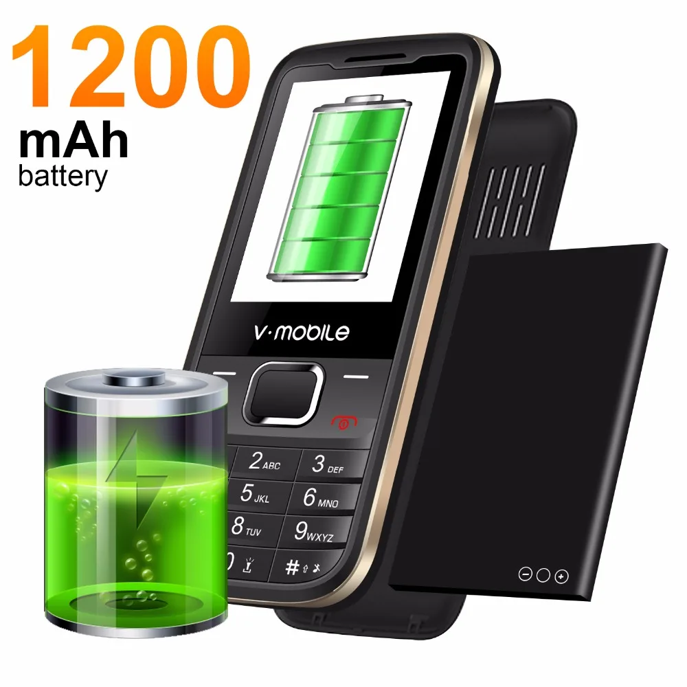 2G GSM 2," Dual Sim MP3/MP4 плеер видео GPRS Bluetooth 1200 мАч Клавиатура Кнопка мобильный телефон дешевый кнопочный телефон