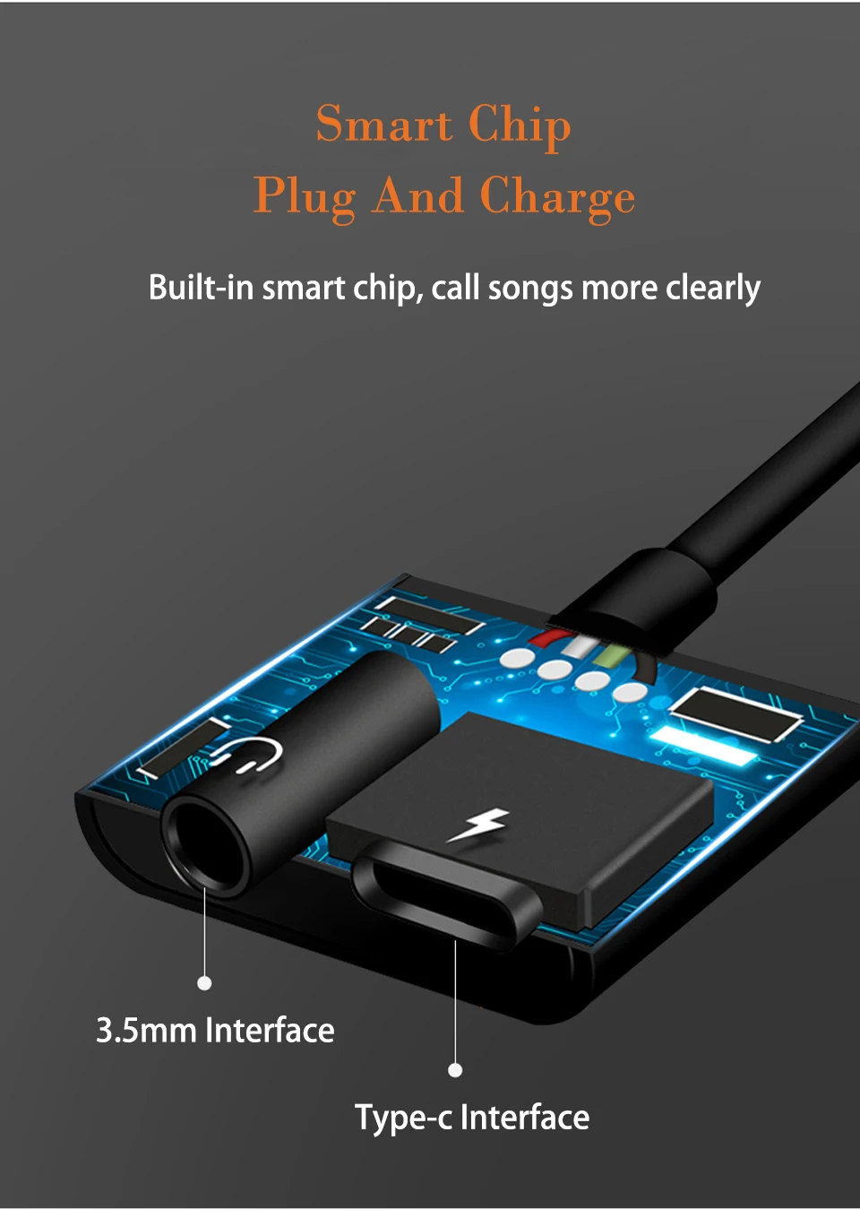 2in1 Type-c Cables For iPhone 7 8 Plus X Charging adapter Charger Splitter For Lightning Headphone Earphone  Audio Cable Adapter (5)