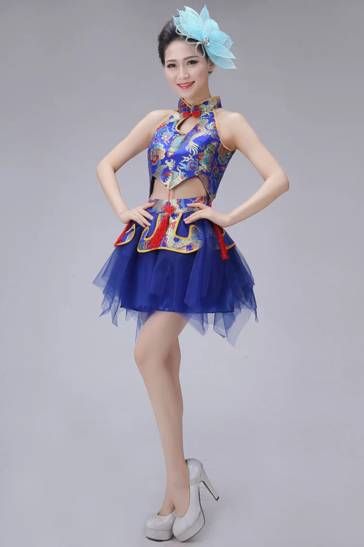 2018 The New Style Of Drum Clothing National Wind Adult Dance