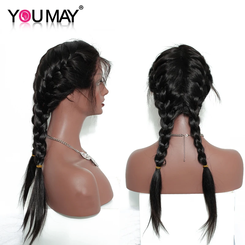 Lace-Front-Human-Hair-Wigs-With-Baby-Hair-For-Black-Women-250-Density-Straight-Wig-Brazilian