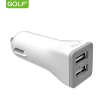 GOLF 2A 1A двойной USB выход универсальное автомобильное зарядное устройство для iPhone 5S 6 S 7 8 X samsung S6 S7 S8 S9 LG G3 G4 G5 G6 телефон USB Автомобильное зарядное устройство