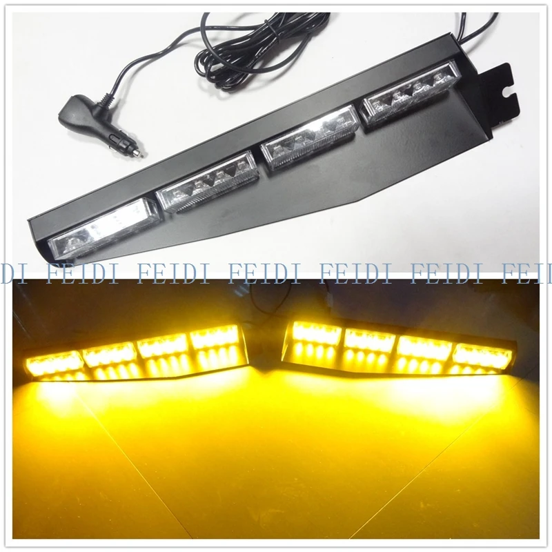 02003 DC12V 1set32led visor light panel strobe light bar pol fireman