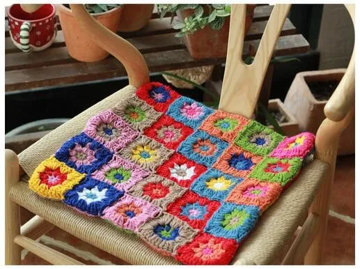 Горячие руки крючком 40x40 см Подушки футон Подушки стул Подушки пастырской красочные Йога колодки без сердечника