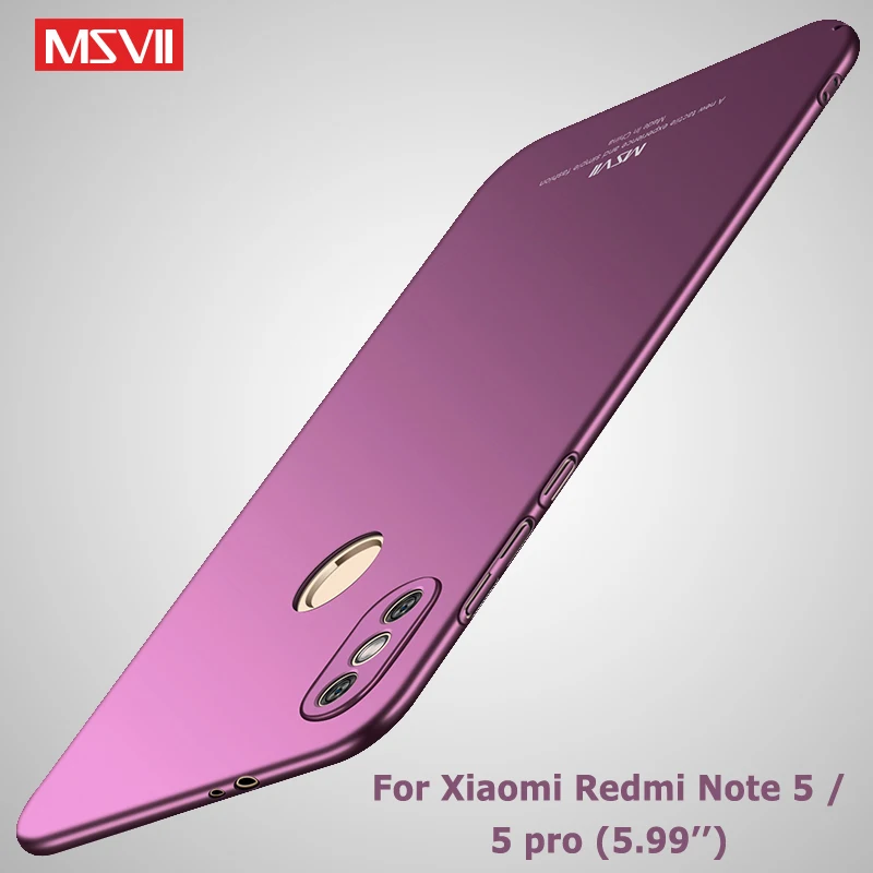 

Redmi Note 5 Pro Case Msvii Matte Cover For Xiaomi Redmi Note 5 Global Case Xaomi Note5 Pro PC Cover For Xiaomi Note 5 Pro Cases