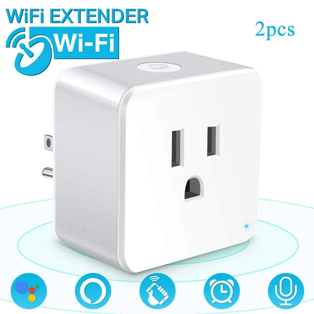 

Smart Plug,WiFi Smart Plug Mini Smart Outlet Timer work with Alexa Google Assistant IFTTT No Hub Required Voice Remote Control