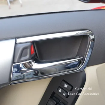 

For 2010 - 2017 Toyota Land Cruiser Prado FJ150 150 Interior Door Bowl Cover Handle Decorate Trim Chrome Car-styling Accessories