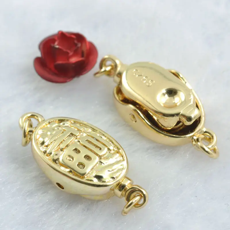 K позолоченные застежка разъемы 8 x 20 мм 6 комплект Gb2630|gold plated clasps|buckle connectorclasp pin |