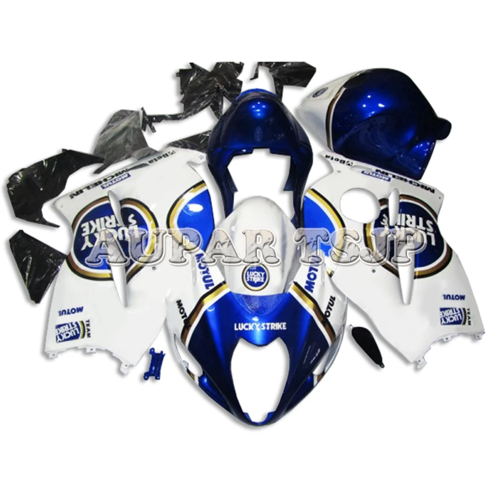 Lucky Strike синий белый Cowlings включает бак и чехол для сиденья Suzuki GSXR1300 Hayabusa Generation ONE