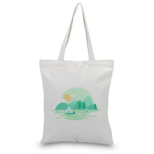 Чернил нарисованная Холщовая Сумка на заказ Печать логотипа ежедневное использование DIY эко Ecologicas многоразовая хозяйственная сумка утилизация