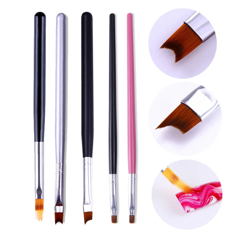 

1 Pc Gradient Nail Art Pen UV Gel Pen Drawing Painting Brush Ombre Manicure Nail Brush Tool
