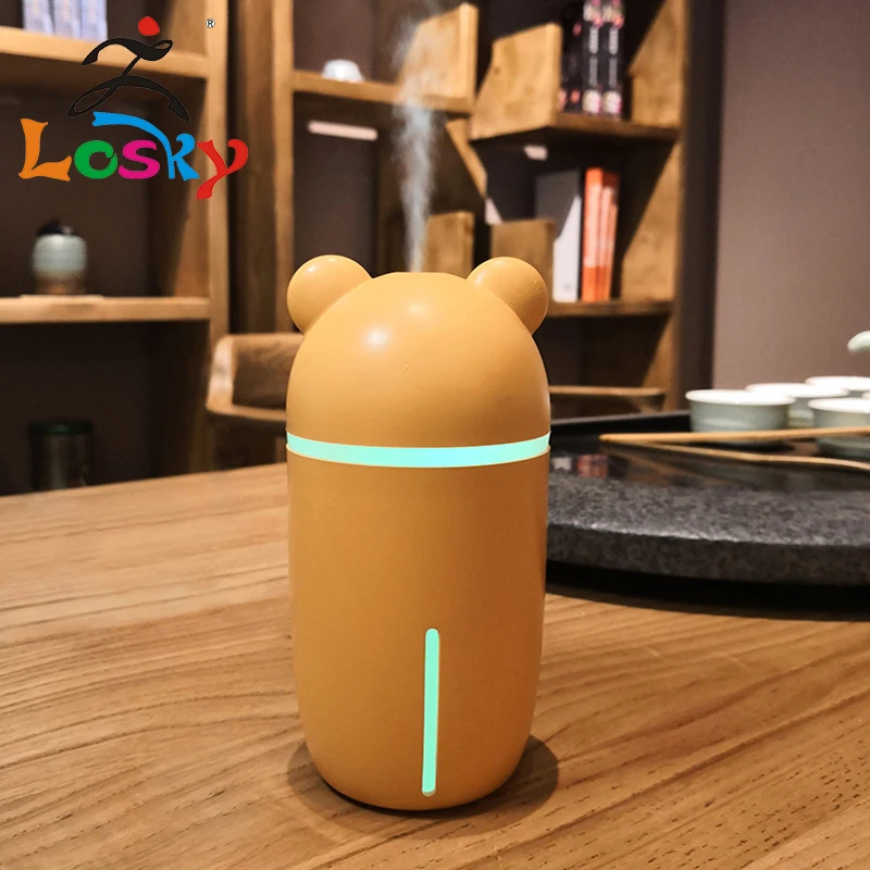 

Bear diffuser humidifier home mute bedroom office desktop air conditioning air mini small spray