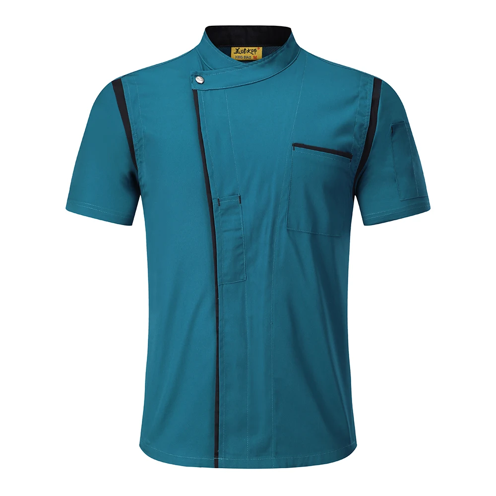 

Unisex Kitchen Chef Uniform Bakery Food Service Short Sleeve Breathable Cook uniform Wear Chef Jacket