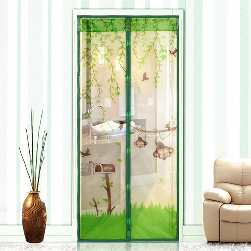 4 Colors Magnetic Mesh Screen Door Mosquito Net Curtain Protect from Insects 90*210cm/100*210cm Drop Shipping
