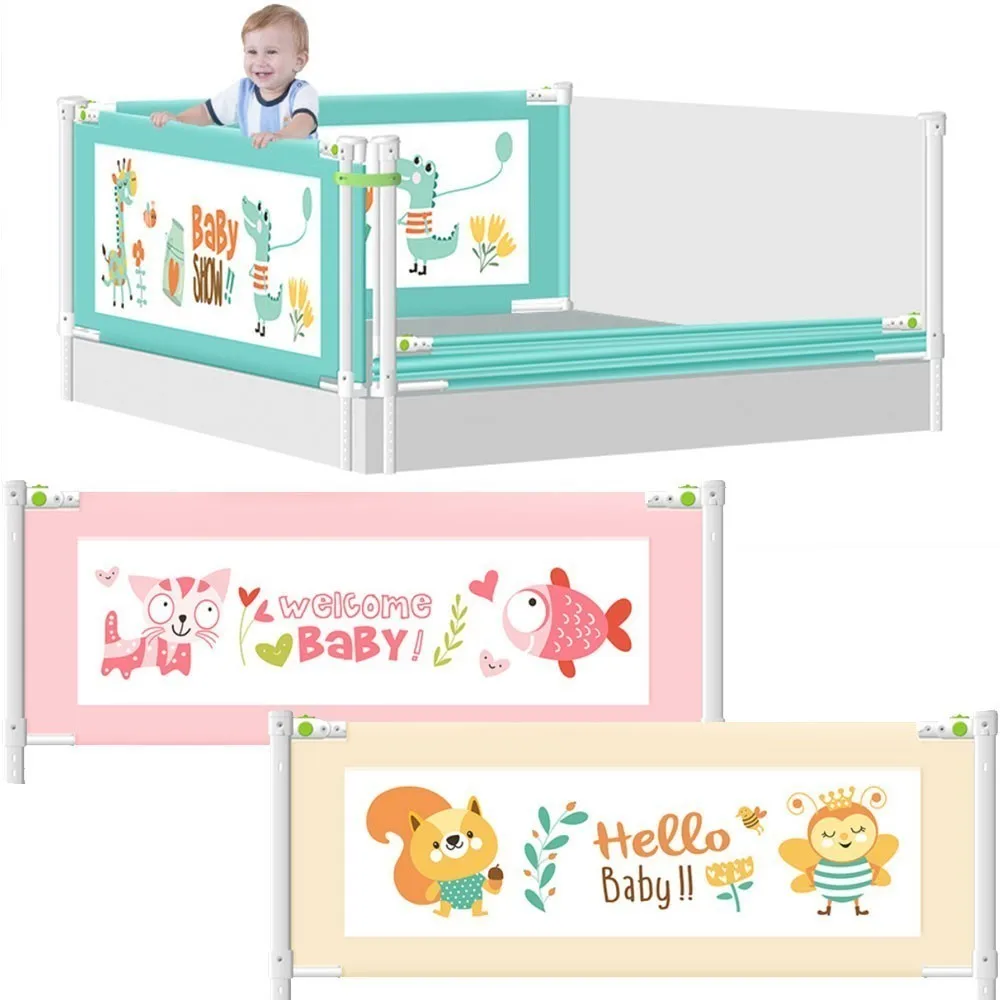 Baby Bed Fence Playpen Home Kid Baby Safety Gate Anti-fall Fence Child Care Barrier Crib Rails Infant Security Guardrail Baby Bed Fence Playpen Home Kid Baby Safety Gate Anti-fall Fence Child Care Barrier Crib Rails Infant Security Guardrail