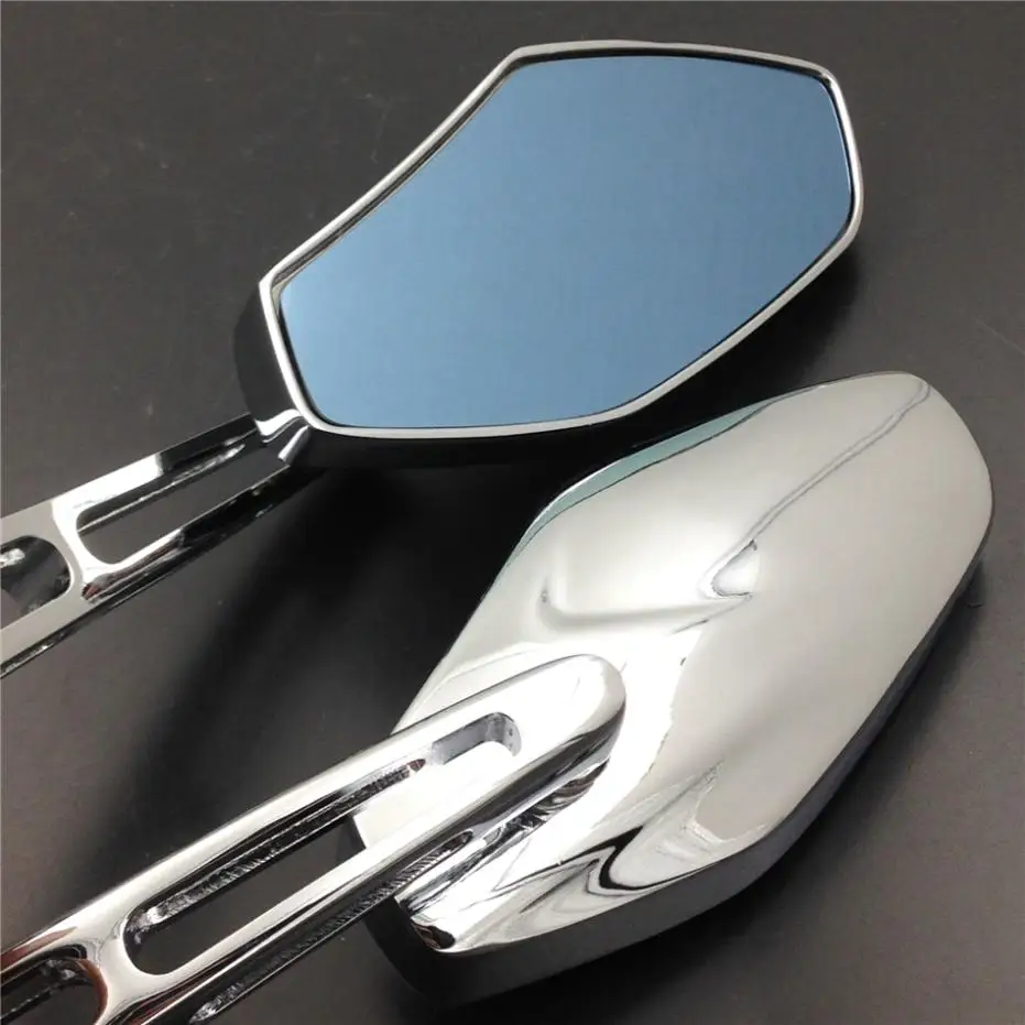 For font b Motorcycle b font Honda suzuki kawasaki cruiser chopper sports CHROME Racing Rearview Mirror