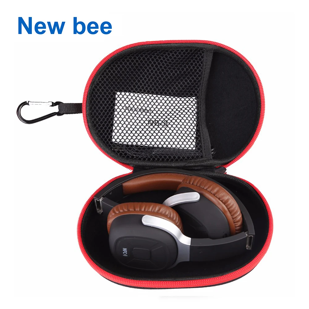 

New Bee EVA Headphone Case Portable storage headset bag High Quality Earphone Accessories Zipper Box