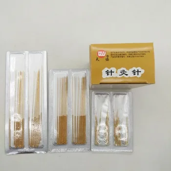 

200pcs Non-disposable acupuncture gold-plated / silver surface backshank acupuncture needle reusable guasha 0.25/30/35/40/45mm