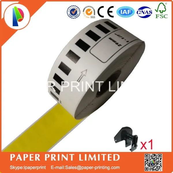 100 Rolls Brother Compatible Yellow Color DK-22210 Label 29mm*30.48M can inquiry custom Pink red green orange blue color | Компьютеры и