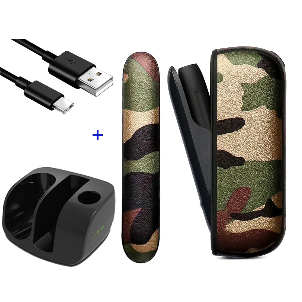 

JINXINGCHENG Case and Charger for Iqos 3.0 Pouch Side Bag Holder Box Holder Case with Charging