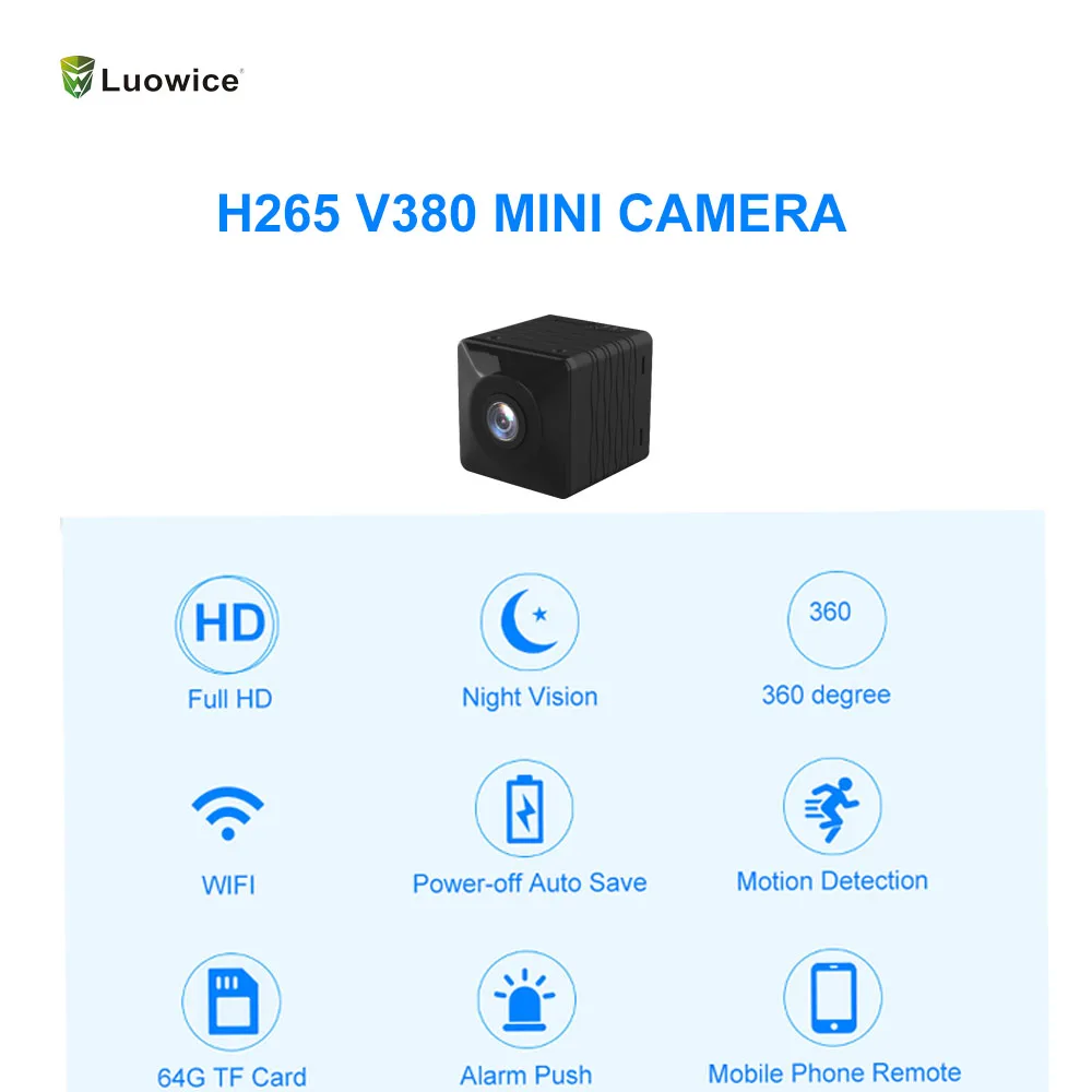 Мини камера видеонаблюдения 1080P Wi Fi ночное видение|Камеры видеонаблюдения| |