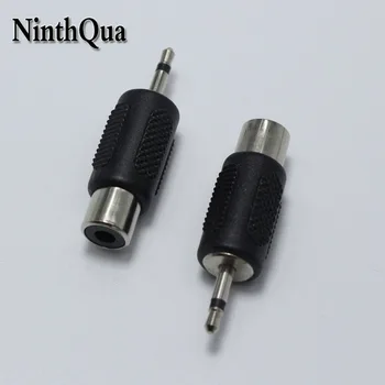 

5pcs 2.5mm 2 Pole Audio Mono Plug to RCA Female Socket 2.5 mm Black Adapter