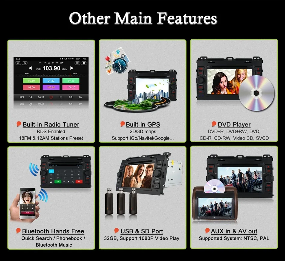 Flash Deal Ownice C500 for Toyota Land Cruiser Prado 120 2002-2009 4G LTE SIM Octa 8 Core Android 6.0 Car DVD Player GPS Navi Radio 32G ROM 14