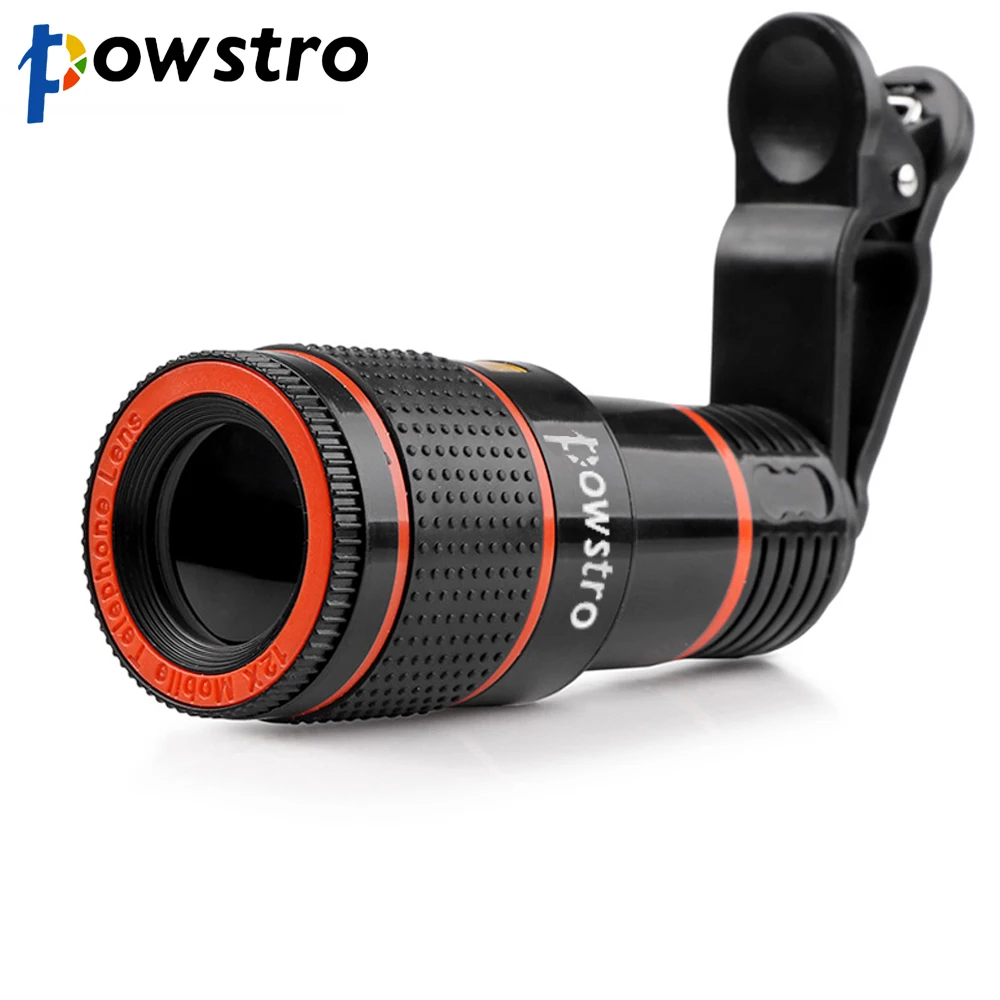 POWSTRO 12X Optical Zoom Telescope Camera Lens High Clear