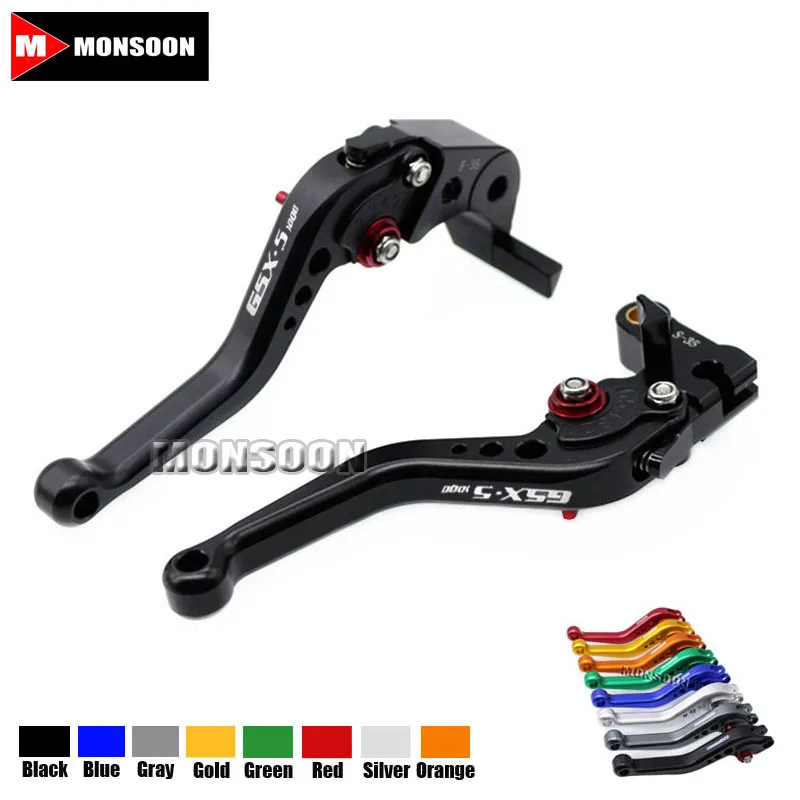 

LOGO GSX-S1000 For SUZUKI GSX-S1000 GSX-S1000F GSX-S1000 ABS 2015-2016 Motorcycle Aluminum short Brake Clutch Levers Black