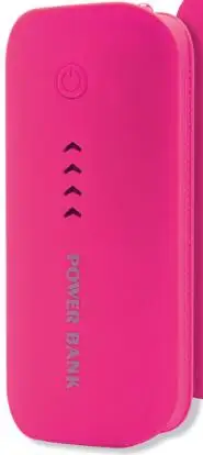 Power bank 5600mah зарядное устройство аккумулятор 18650 портативное зарядное устройство Внешний аккумулятор симпатичный внешний аккумулятор портативная батарея для xiaomi honor - Цвет: Rose Red