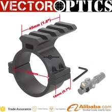 10 шт. векторная оптика 34 мм 35 мм прицел крепление с прозрачной Пикатинни для красной точки лазерный видеоискатель огни