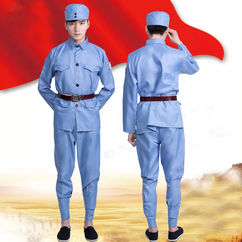 Военная униформа для женщин форма восьмого маршрута армия красный охранная одежда четвертый армейский костюм хора танцевальный костюм косплэй