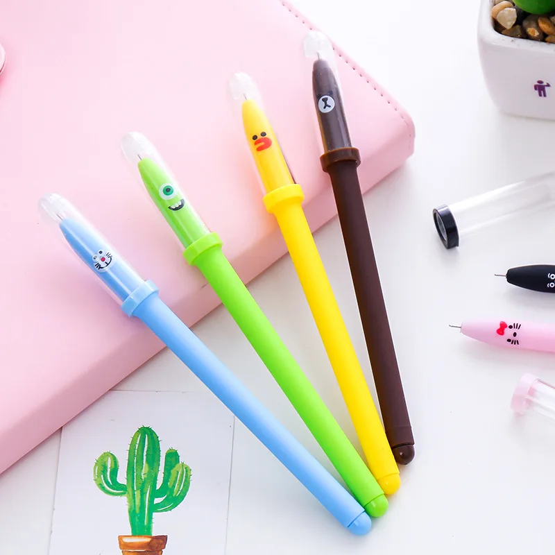 

Creativity, primary and secondary school products, cute cartoon, yellow duck, neutral pen, 0.38mm pen, fountain pen, wholesale