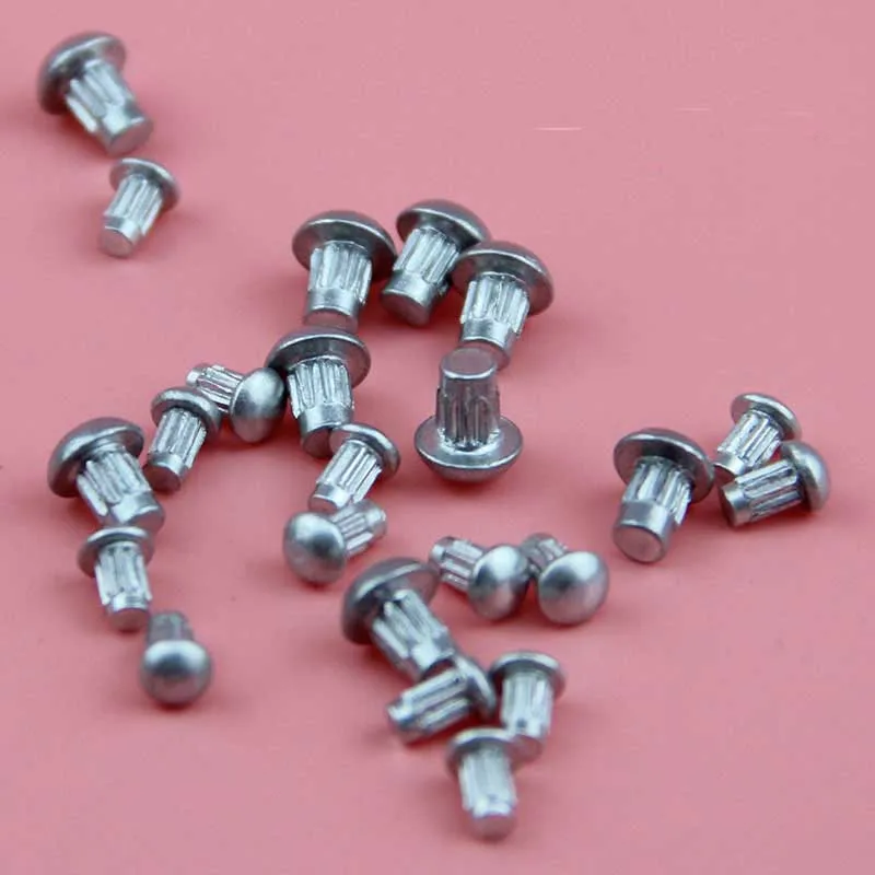 100PCS M2 M2.5 3mm 10mm length long Round head Aluminum rivets Solid