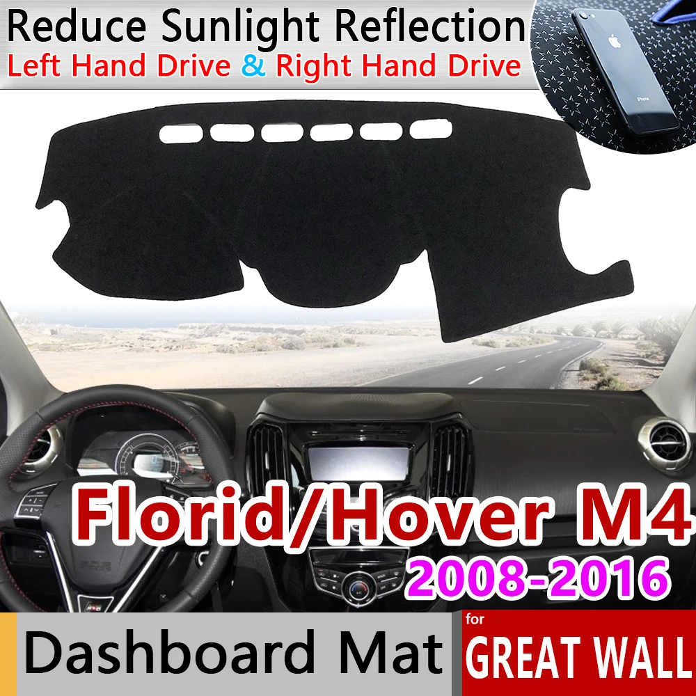 

for Great Wall Florid Hover M4 2008~2016 Anti-Slip Mat Dashboard Pad Sunshade Dashmat Protect Carpet Accessories Greatwall Haval