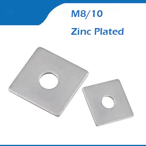 

Free shipping M8 M10 Zinc Plated Galvanizing Carbon Steel Square End Gasket Ring Cushion Split Lock Washer