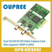 OPR-HD200S одновременно захватывающая двойная карта 3g HD SD SDI с циклическим выходом SDI, максимальная поддержка 1080P@ 60 Гц/кадров в секунду