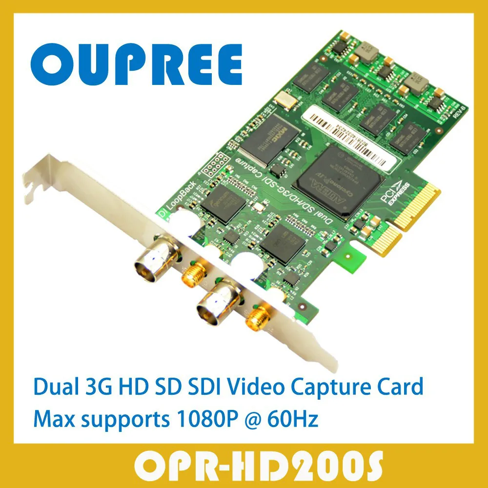 OPR HD200S Simultaneously Capture Dual 3G HD SD SDI Video Capture Card with looping SDI output