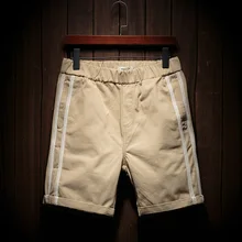 Мужские хлопковые повседневные шорты новые летние тонкие мужские шорты тренировочные штаны с резинкой в талии шорты тонкие короткие брюки Размер 3XL