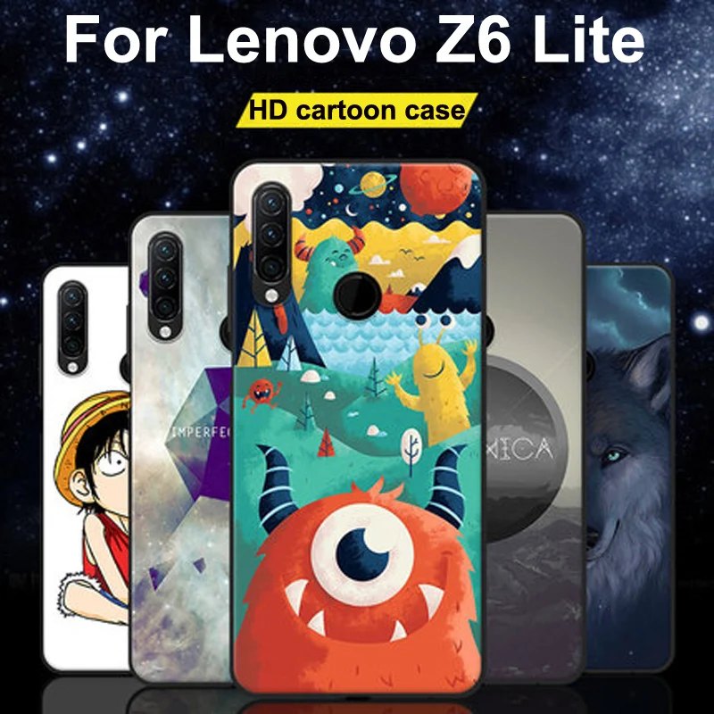 

For Lenovo Z6 Lite Case Z6Lite L38111 Cover Cute Cartoon Soft TPU Silicone Cases For Lenovo Z6 Lite Phone Back Case Z 6 Lite bag