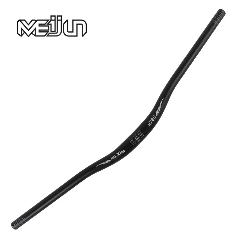 cheap MEIJUN Aluminum Alloy Bicycle Handlebar Straight Rise Swallow Shaped MTB Mountain Road Bike Handlebar Cycling Bicycle Accessory