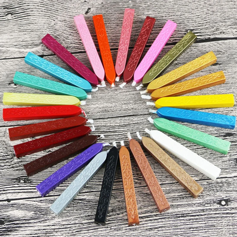 

Multicolor Traditional Cord Wick Retro Dedicated Bees wax Stick Paint Stamp DIY Sealing Strips