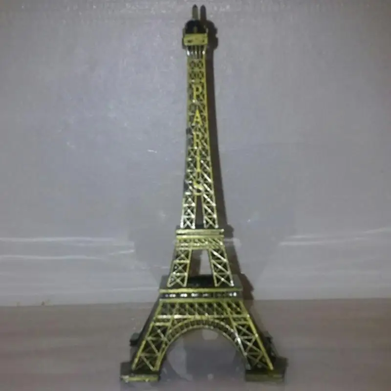 5-13 см бронзовая Парижская башня Металлическая статуэтка Статуя Модель домашний декор сувенирная модель детские игрушки для детей#0918