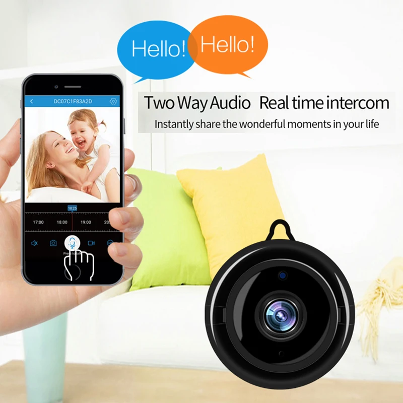 Meichun Wireless IP Camera IR Night Vision WIF Mini Camera Smart Home Security Small Monitor Motion Detection Baby Monitor