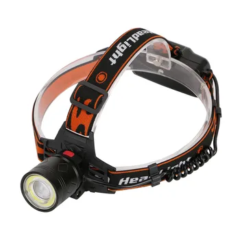 

LED Headlamp 4 Modes 1*XML-T6+1*COB LED Headlight Camping Head Torch Lamp Hunting Lantern Light