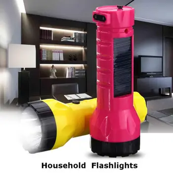 

Portable Mini Solar Flashlight Rechargeable LED Light Lamp Charging Powerful Torch For Outdoor Camping Hiking