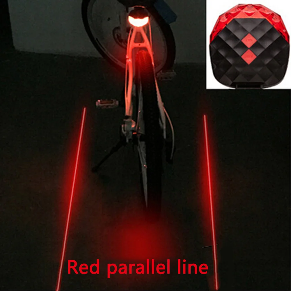 Diamond велосипед хвост свет Предупреждение безопасный задний фонарь светодиодный 7 мигать красным и синим задний фонарь для велосипеда с возможностью перезарядки