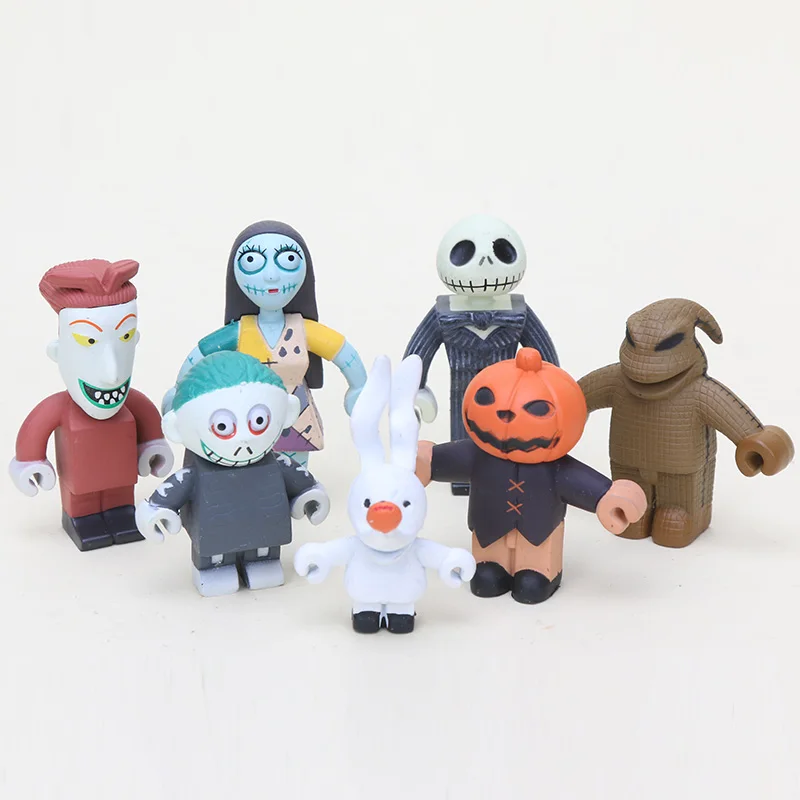 7pcsset 6cm nightmare before christmas action figure toys jack skellington lock barrel pvc collection toy pvc dolls xmas gifts in action toy figures - Nightmare Before Christmas Action Figures 7pcsset 6cm nightmare before christmas action figure toys jack skellington lock barrel pvc collection toy pvc dolls xmas gifts in action toy figures - Nightmare Before Christmas Action Figures