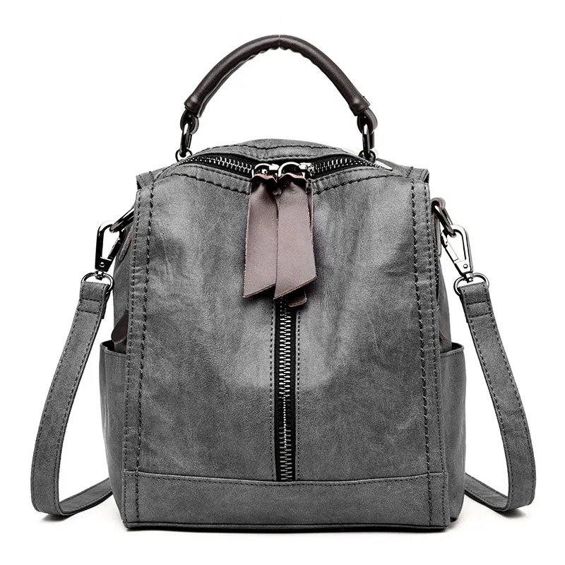 

2018 Women backpack Female High Quality Leather School Bags For Girls Female Backpacks Women Shoulder Tote Bags Mochila Escolar